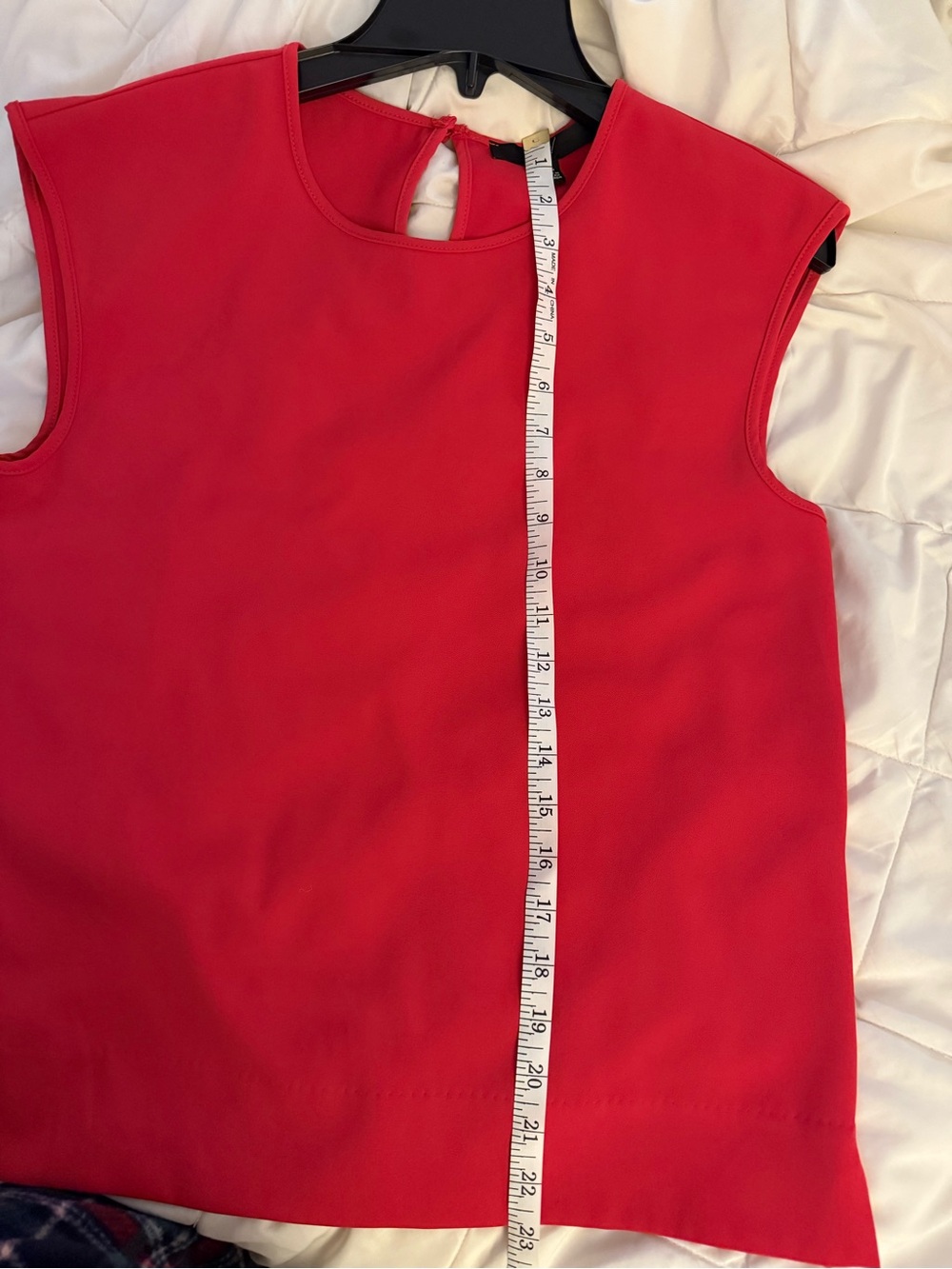 Up! Red Crewneck Cap-Sleeve Shell - Picture 4 of 6